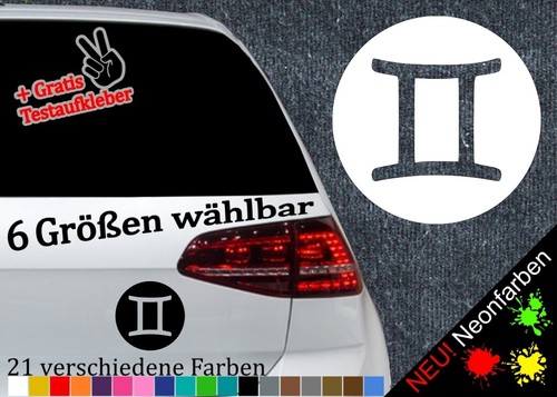 Gemini stickers sizes 21 - -6,