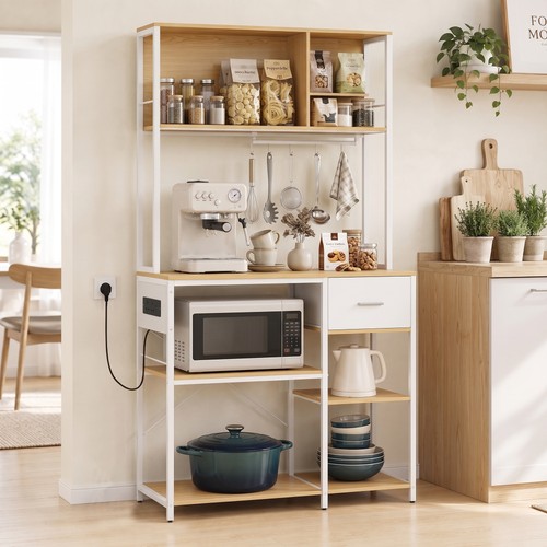Kitchen bakers rack with - kitchen,