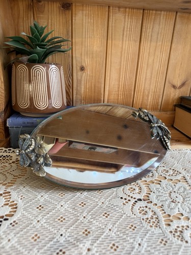 Vintage oval bevelled - vintage, mirror