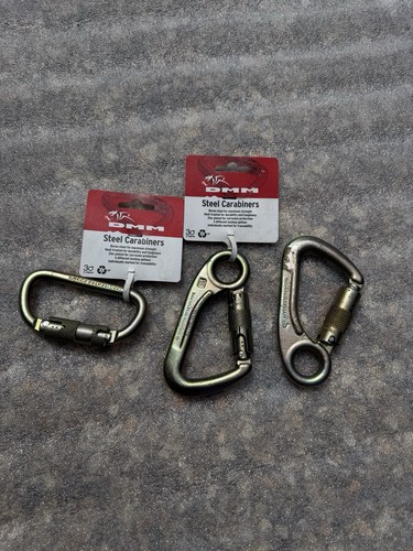 Dmm steel screwgate carabiners - steel,