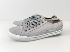 Macbeth Matthew Lace-Up Sneakers UK 8 Men's Light Grey Canvas Skate Casual Shoes