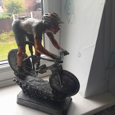 Mountain Bike Model Trophy bicycle cycle bmx sculpture rider downhill race VTT