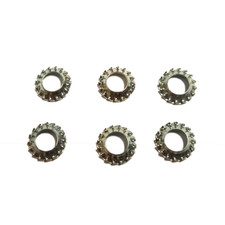 6 Toothed Washers for Locking
