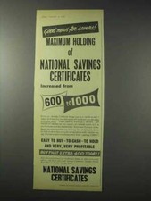 1958 National Savings