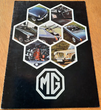 1970 MG all models car sales brochure from the UK. 1300, MG Midget, MGB, MGB GT