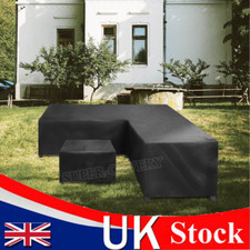 Waterproof Rattan Corner Furniture Cover Garden Outdoor Sofa Protect L Shape