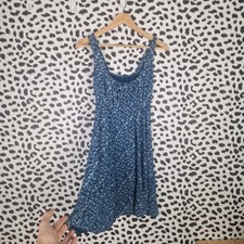 Italian Blue Ditsy Floral Mini