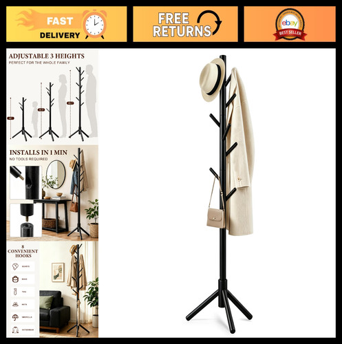 Freestanding wooden coat - freestanding, rack