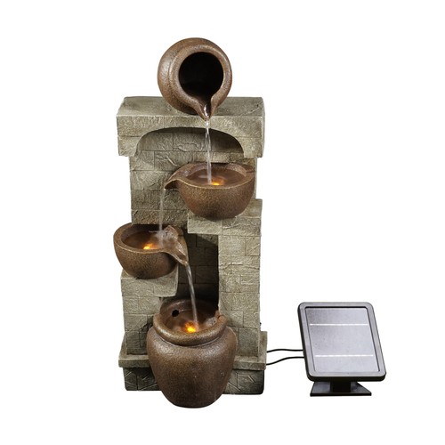 Solar power water fountain - power,