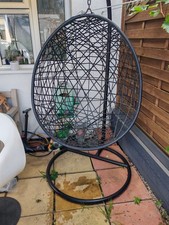 Egg Swing Hanging Chair Patio Garden Swing with Cushion