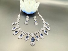 Indian bridal jewellery set - Choker, Necklace, maang Tikka, Side tikka