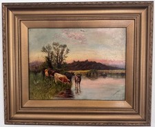 Antique 19thC oil painting