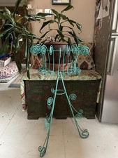 Vintage French Metal Wirework Plant Stand