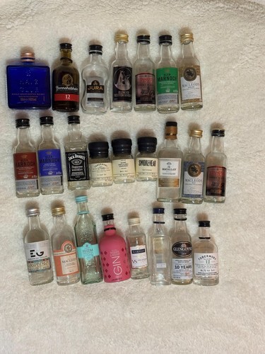 Miniature whiskey and gin - miniature,