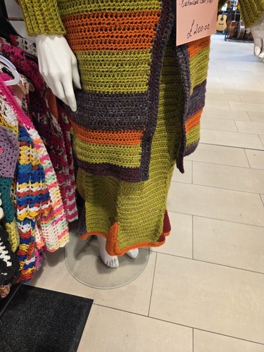 Women crochet striped long - women’s,
