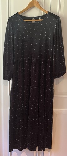Joules navy spotted tiered - navy,