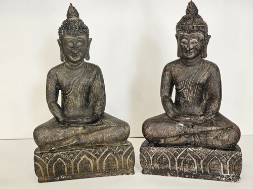 Vintage pair buddha - vintage, of