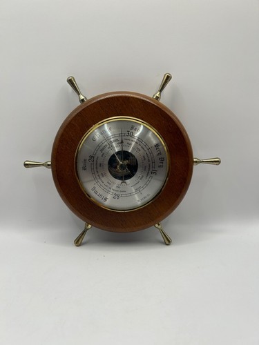 Vintage aneroid ship wheel - ship's,
