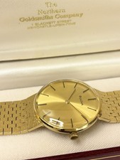 BULOVA Vintage 1970’s Men’s Manual Integrated Gold Bark Effect Dress Watch