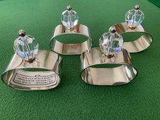 4 x Silver Plated on Solid