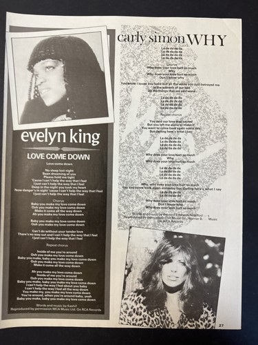 Evelyn king carly simon - king,