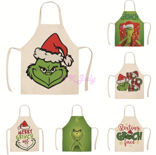Merry christmas grinch apron - christmas,