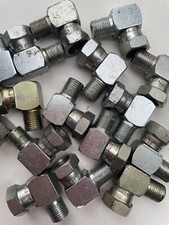 20x Hydraulic Fitting ￼Male x Swivel Female 1/4 BSP 90°Compact Elbow