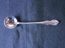SOLID SILVER Condiment Spoon Hallmark Date 1910 By Barker Brothers (Herbert Edwa