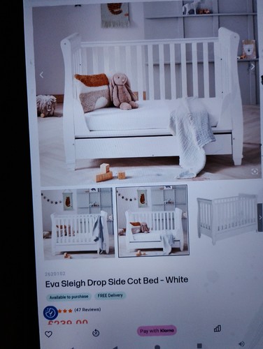 Eva sleigh cot - eva,