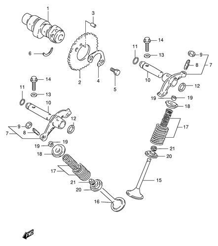 Suzuki genuine valve rocker - genuine,