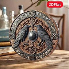 Viking theme wooden sign