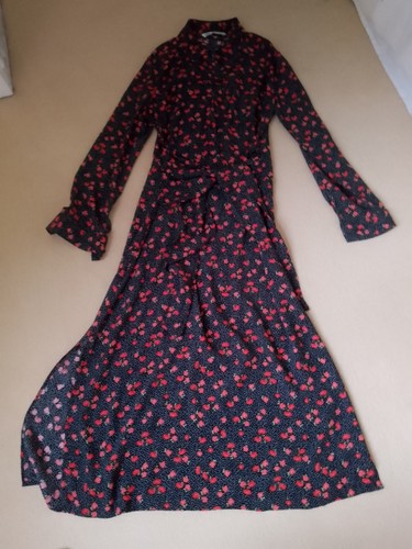 Zara dress navy - zara, navy/red