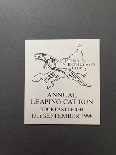 Jaguar enthusiasts club 1998 - jaguar,