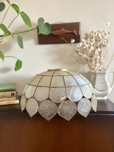 Vintage capiz shell cream - vintage,
