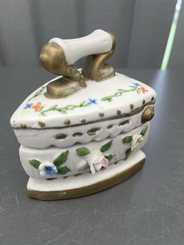 Vintage porcelain flat iron - flat,