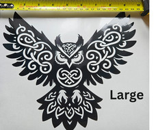 Owl Vinyl Sticker decal/Celtic