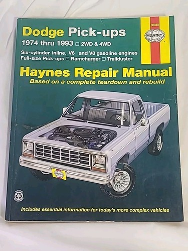 Haynes repair manual 30040 - manual,