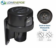 Photocell Timer light Switch Daylight Dusk till Dawn Sensor Lightswitch, outdoor