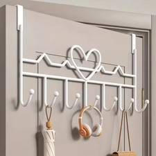 7Hook Heart-Shaped Door Hooks
