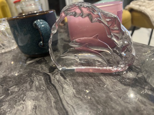 Paperweight glass marked - paperweight,