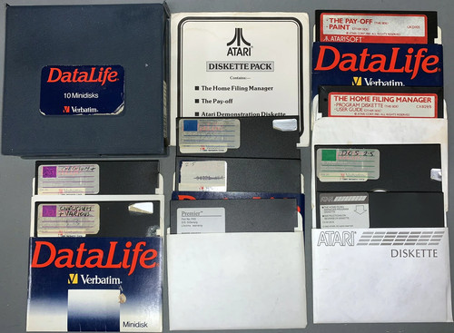 Collection atari diskettes - of,