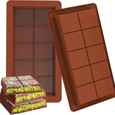 10 Cell Dubai Viral Chocolate Bar Mould Silicone Candy Mold Deep Chocolate Bar