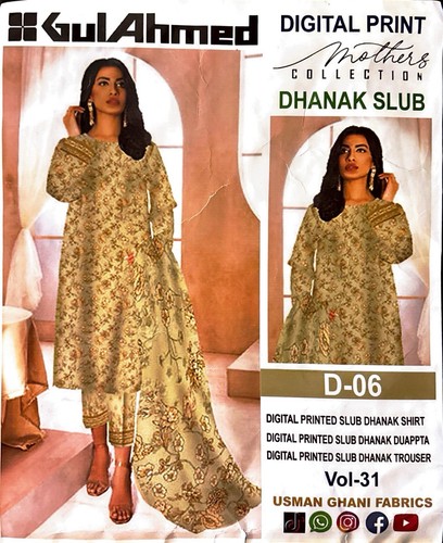Gul ahmed piece unstitched - 3,