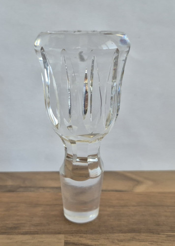 Antique hand blown cut glass - antique,
