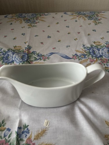 Large white gravy boat - large,