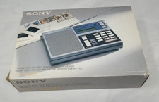 Boxed VINTAGE SONY ICF-7600D DIGITAL FM/LW/MW/SW PORTABLE RADIO RECEIVER