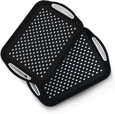 2x Plastic Serving Tray Anti