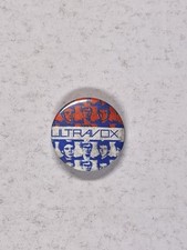 Ultravox Pin Badge Original Vintage Circa 1980's