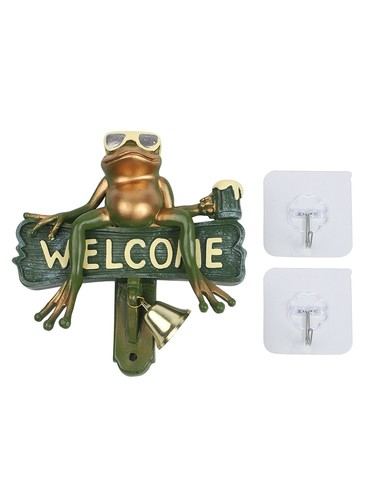 Frog resin doorbell - frog, with