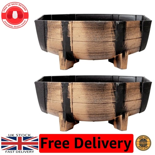 2pk garden half barrel - 2pk,